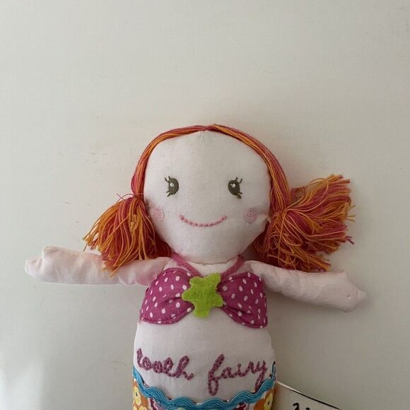 Maison Chic Mermaid Tooth Fairy Pillow Plush Doll Tooth Holder Pocket - Picture 3 of 12